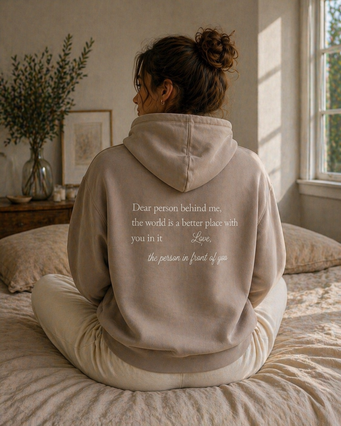 You Are Enough Hoodie – Mental Health & Self Love Message | The World Is Better With You Hoodie